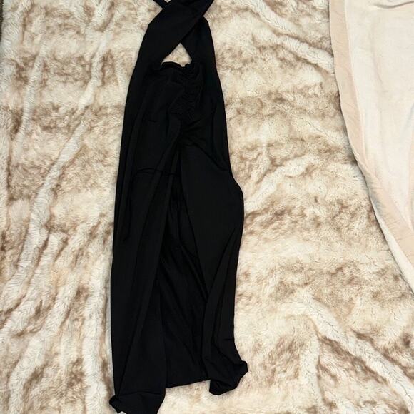 Leau cross front peak through midi dress | Sz XS, NWT - Picture 3 of 5